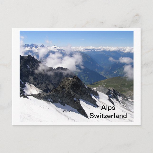Alps in Switzerland Postcard (Front)