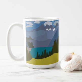 Alps Mountain Lake  Coffee Mug