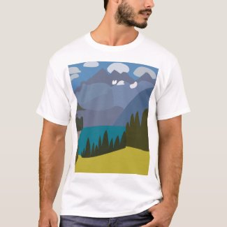 Alps Mountain Lake Hiking T-Shirt
