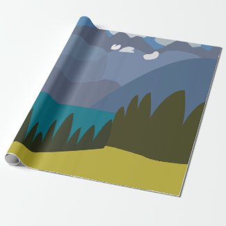 Alps Mountain Lake  Wrapping Paper