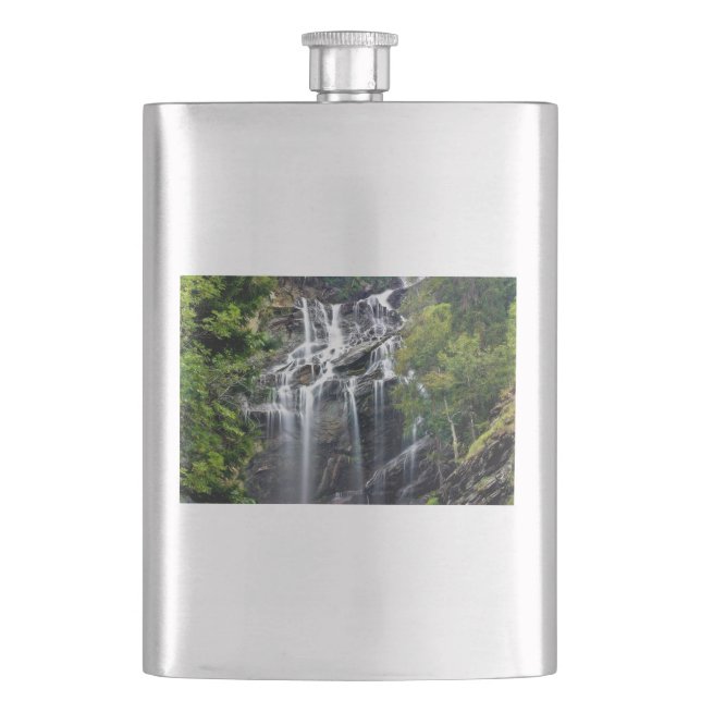 Alps Mountain Top Waterfall Flask (Front)