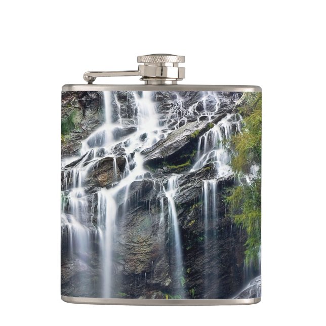 Alps Mountain Top Waterfall Flask (Front)