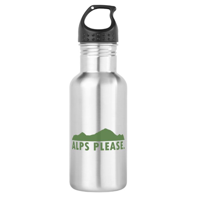 Alps Please Stainless Steel Water Bottle (Front)