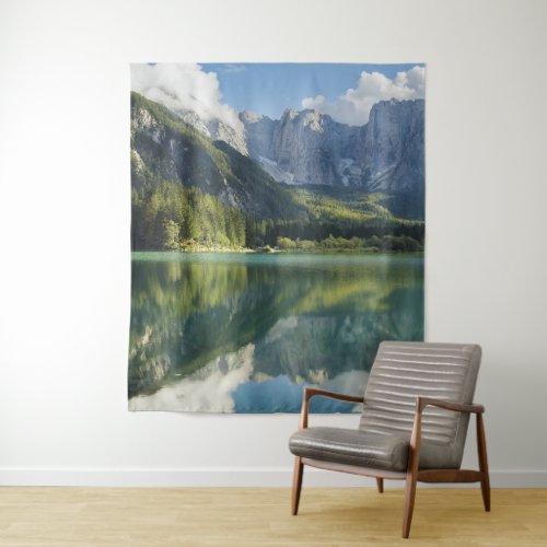 Alps Turquoise Water Beautiful Mountain Lake    Tapestry