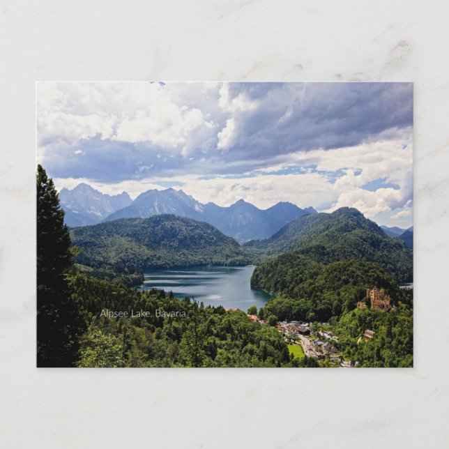 Alpsee Lake, Bavaria, Germany Postcard (Front)