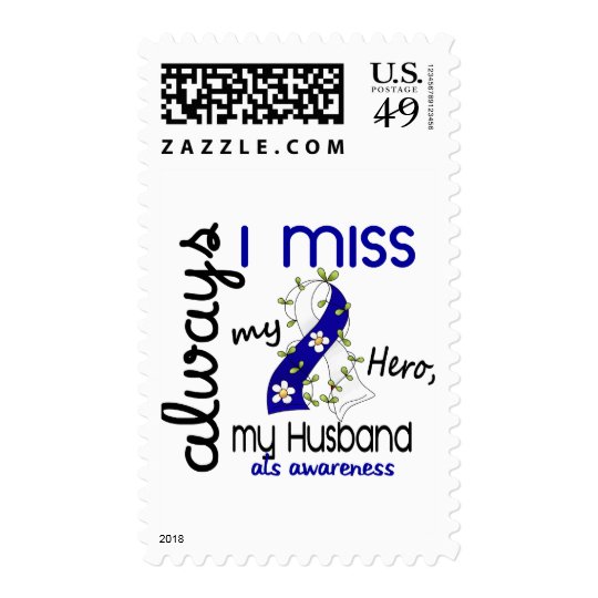 ALS Always I Miss My Husband 3 Postage