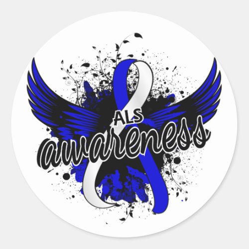 ALS Awareness 16 Classic Round Sticker