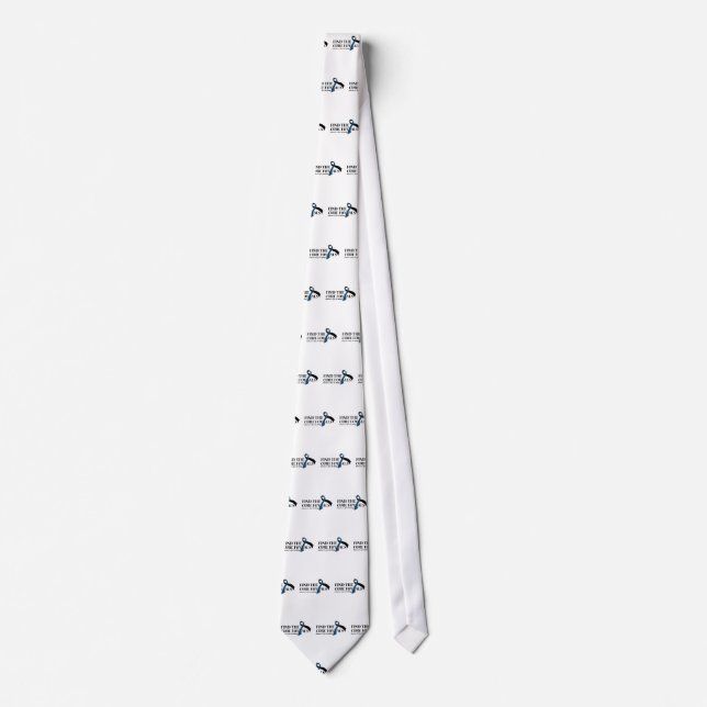 ALS Awareness Amyotrophic Lateral Sclerosis Neck Tie (Front)