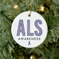ALS Awareness Blue Ribbon