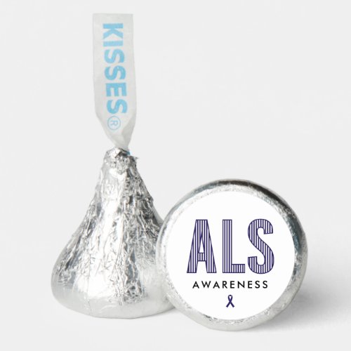 ALS Awareness Blue Ribbon Hersheys Kisses