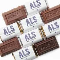 ALS Awareness Blue Ribbon Hershey's Miniatures