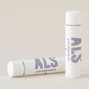 ALS Awareness Blue Ribbon Lip Balm