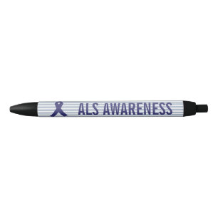 ALS Awareness Blue Ribbon Pen