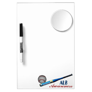 ALS Awareness dry-erase board with mirror