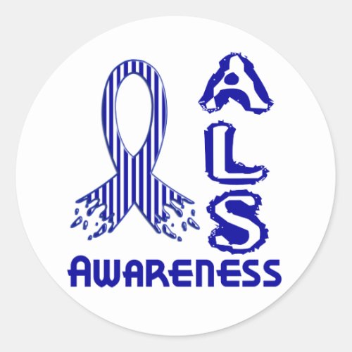 ALS Awareness F2 Classic Round Sticker