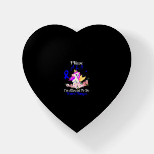 ALS Awareness Funny Unicorn Support Quote Family F Paperweight