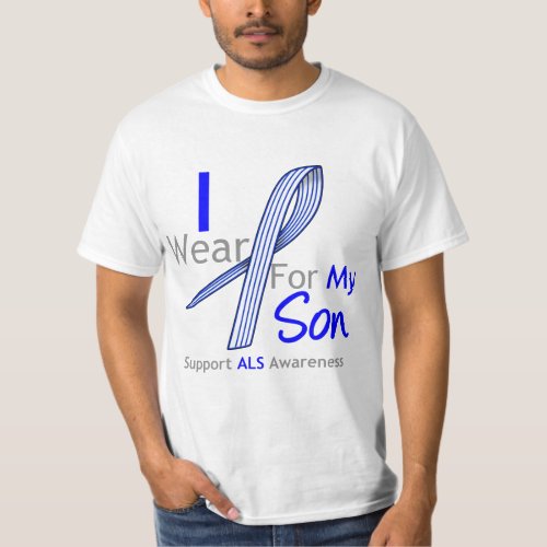 ALS Awareness I Wear ALS Ribbon For My Son T_Shirt
