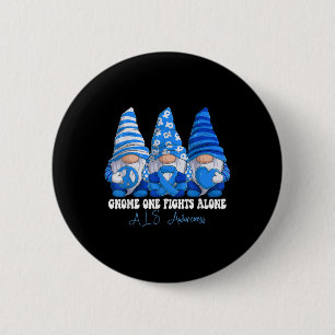 Als Awareness Month Blue Ribbon Gnomies Support Button