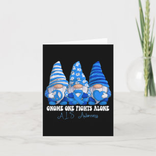 Als Awareness Month Blue Ribbon Gnomies Support Card