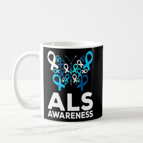 Als Awareness Month Butterfly Ribbons  Coffee Mug