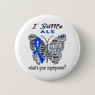 ALS Awareness Month Ribbon Gifts Button