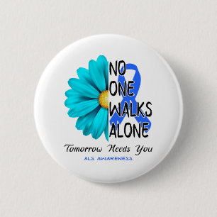 ALS Awareness Month Ribbon Gifts Button