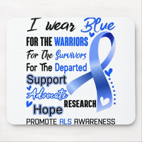 ALS Awareness Month Ribbon Gifts Mouse Pad