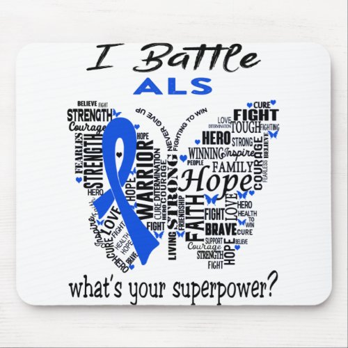 ALS Awareness Month Ribbon Gifts Mouse Pad