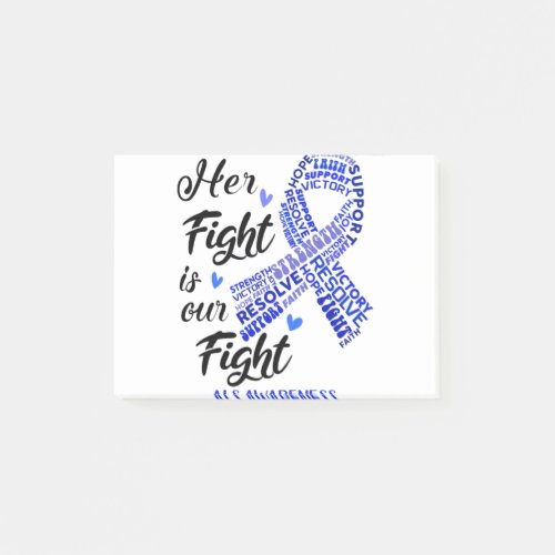 ALS Awareness Month Ribbon Gifts Post_it Notes