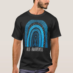 Als Awareness Month Support Boho Rainbow T-Shirt