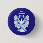 ALS Awareness Ribbon Angel Art Button Pins