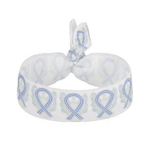 ALS Awareness Ribbon Angel Custom Art Hair Ties