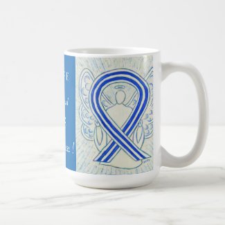ALS Awareness Ribbon Angel Custom Mug