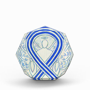 ALS Awareness Ribbon Angel Paperweight Award 