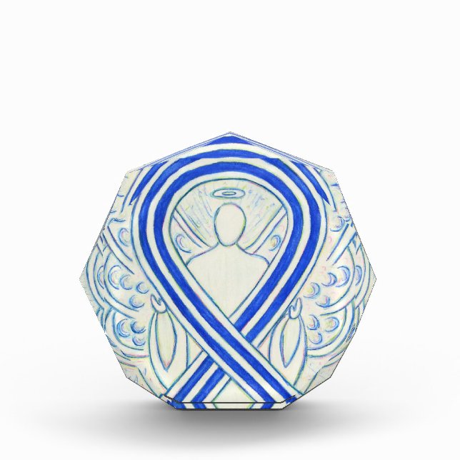 ALS Awareness Ribbon Angel Paperweight Award  (Front)