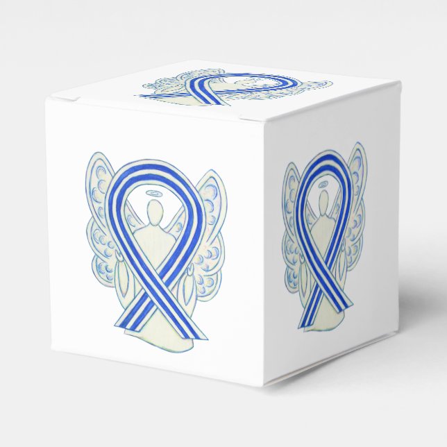 ALS Awareness Ribbon Angel Party Favor Box (Front Side)
