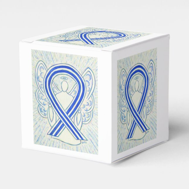 ALS Awareness Ribbon Angel Party Favor Box (Front Side)