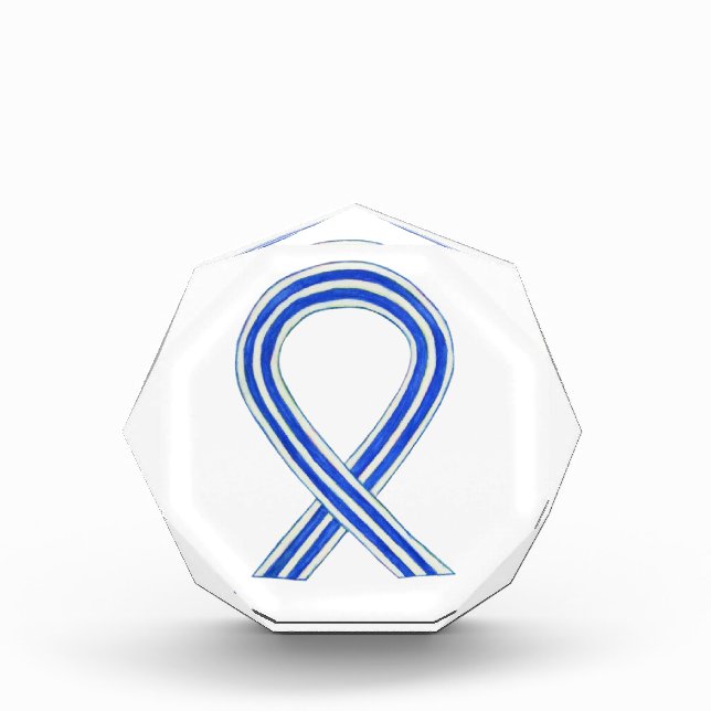ALS Awareness Ribbon Art Paperweight Award  (Front)