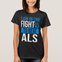 ALS Awareness Ribbon Beat the Disease ALS Warrior T-Shirt