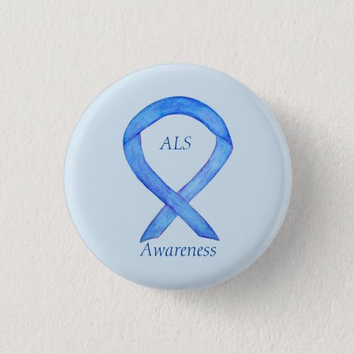 ALS Awareness Ribbon Custom Art Pin