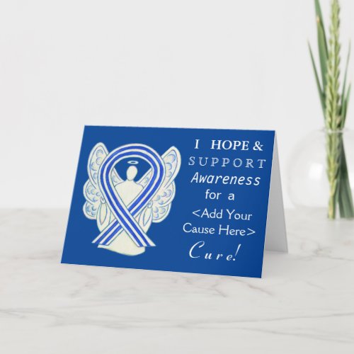 ALS Awareness Ribbon Custom Cause Angel Cards