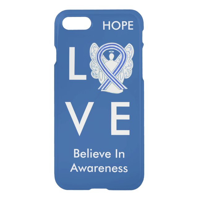 ALS Awareness Ribbon iPhone 7 Angel Case (Back)