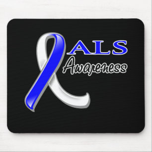 ALS Awareness Ribbon Mouse Pad
