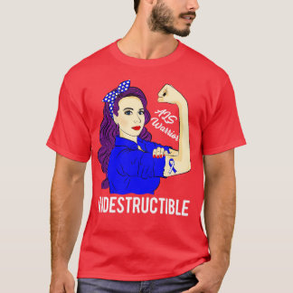 ALS Awareness Warrior Indestructible Lou Gehrigs D T-Shirt