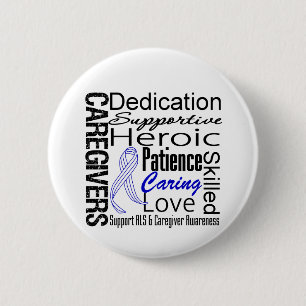 ALS Caregivers Collage Button