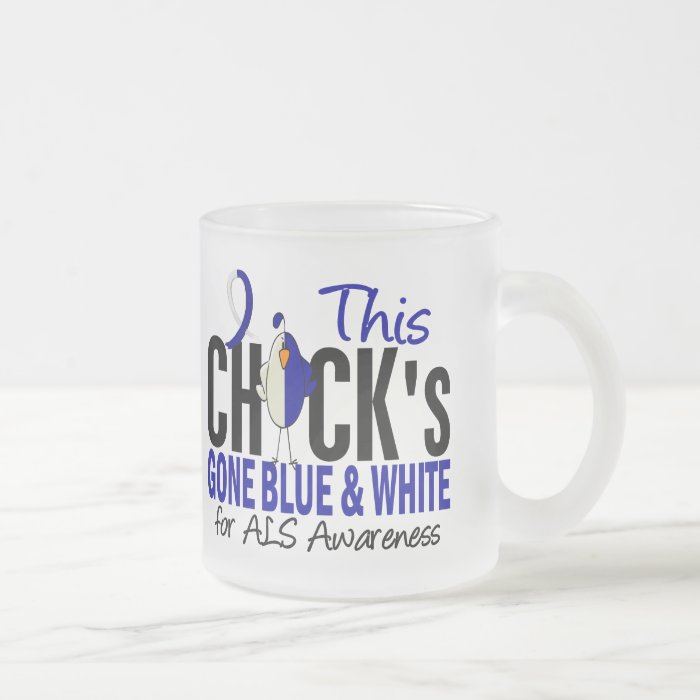 ALS Chick Gone Blue and White Mug