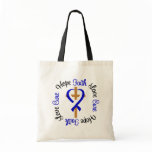 ALS Faith Hope Love Cross Tote Bag