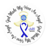 ALS God Made My Hero An Angel Classic Round Sticker