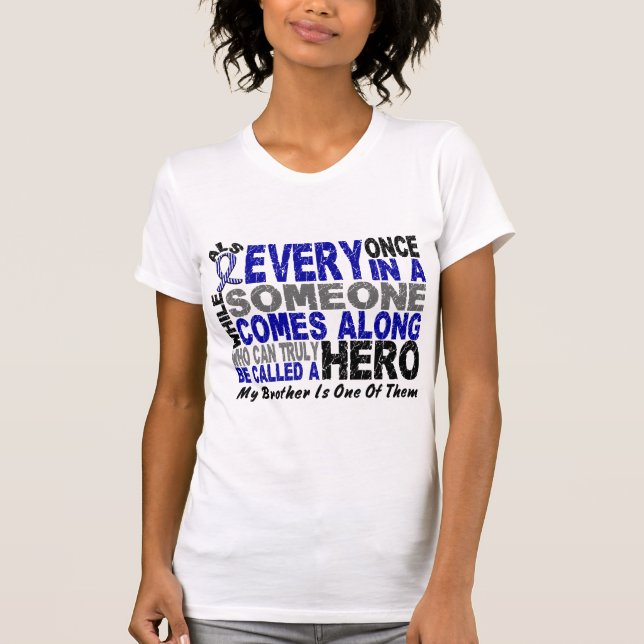 ALS Hero Comes Along 1 Brother T-Shirt (Front)