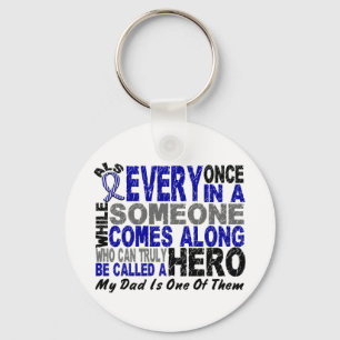 ALS Hero Comes Along 1 Dad Keychain